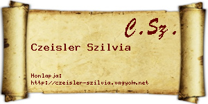Czeisler Szilvia névjegykártya